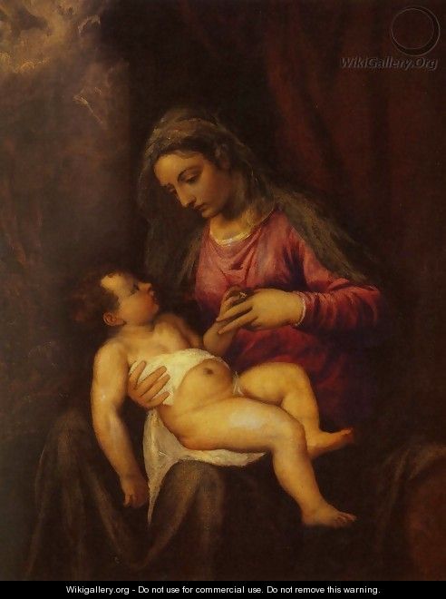 Madonna and Child 2 - Tiziano Vecellio (Titian)
