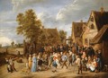 Village Revel with Aristocratic Couple - David The Younger Teniers
