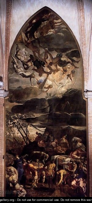 Moses Receiving the Tables of the Law 2 - Jacopo Tintoretto (Robusti)