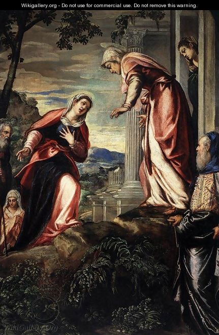 The Visitation (detail) - Jacopo Tintoretto (Robusti)