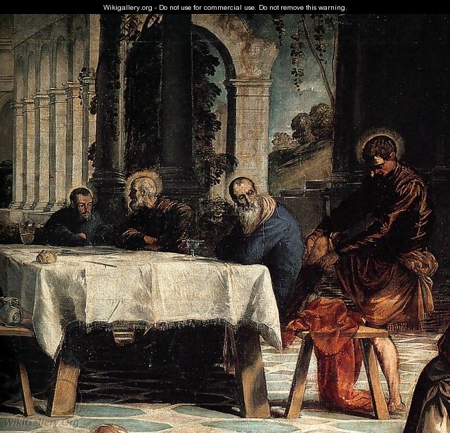 Christ Washing the Feet of His Disciples (detail) 2 - Jacopo Tintoretto (Robusti)
