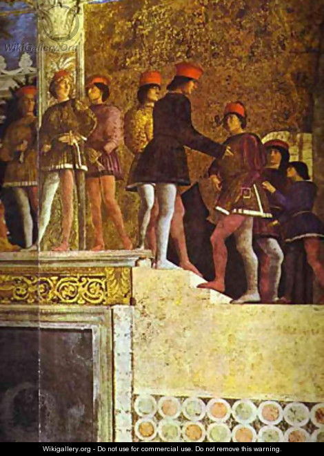 The Gonzaga Family And Retinue Detail 3 1465-74 - Andrea Mantegna