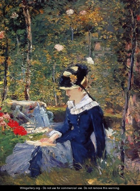 Young Woman in the Garden 1880 - Edouard Manet