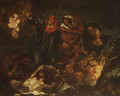 Copy after Delacroix's Bark of Dante ca. 1859 - Edouard Manet