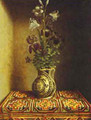 Still Life With A Jug With Flowers The Reverse Side Of The Portrait Of A Praying Man 1480-1485 - Hans Memling