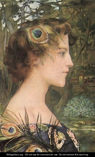 Profile With Peacock 1896 - Contemporary Japanese