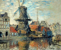 Le Moulin de lOnbekende Gracht, Amsterdam (The Windmill on the Onbekende Canal, Amsterdam) 1871 - Claude Oscar Monet