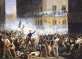 Battle in the rue de Rohan 28th July 1830 1830 - Charles Emile Hippolyte Lecomte-Vernet