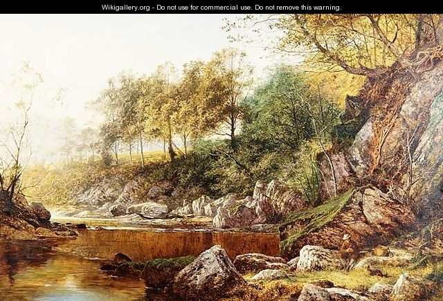 On the River Conway - Benjamin Williams Leader