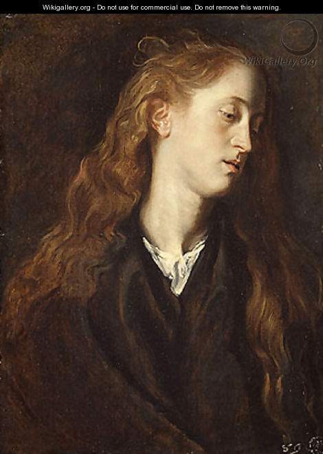 Study Head of a Young Woman possibly 1618 - Sir Anthony Van Dyck
