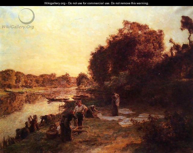 Washerwomen on the Banks of the Marne - Leon Augustin Lhermitte