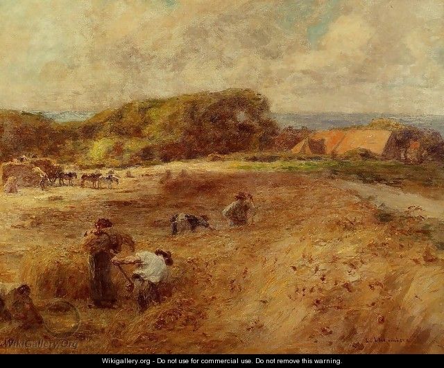 Harvesters near the Farm of Sambre 1920 - Leon Augustin Lhermitte