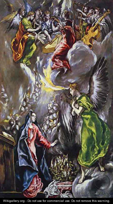 The Annunciation 1590s - El Greco (Domenikos Theotokopoulos)
