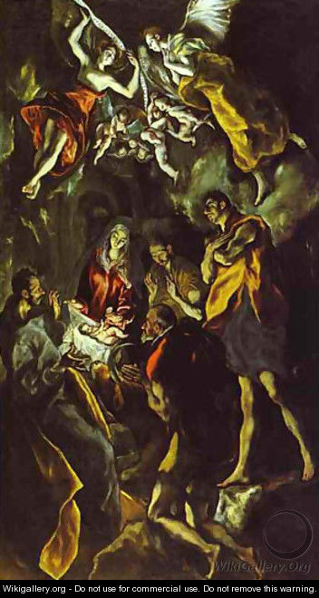 The Adoration Of The Shepherds 1605 - El Greco (Domenikos Theotokopoulos)