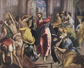 Christ Driving The Traders From The Temple C 1600 - El Greco (Domenikos Theotokopoulos)