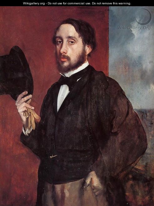 Self Portrait Saluting 1865-1866 - Edgar Degas