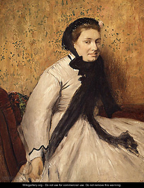 Portrait of a Woman in Gray ca. 1865 - Edgar Degas