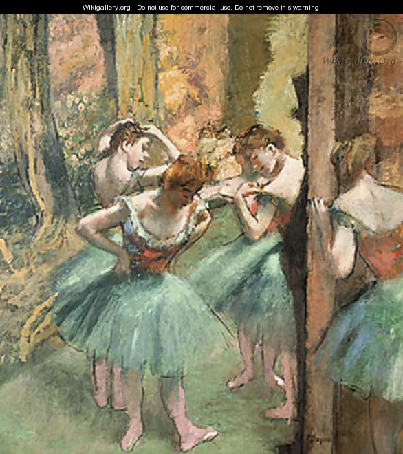 Dancers Pink and Green ca. 1890 - Edgar Degas