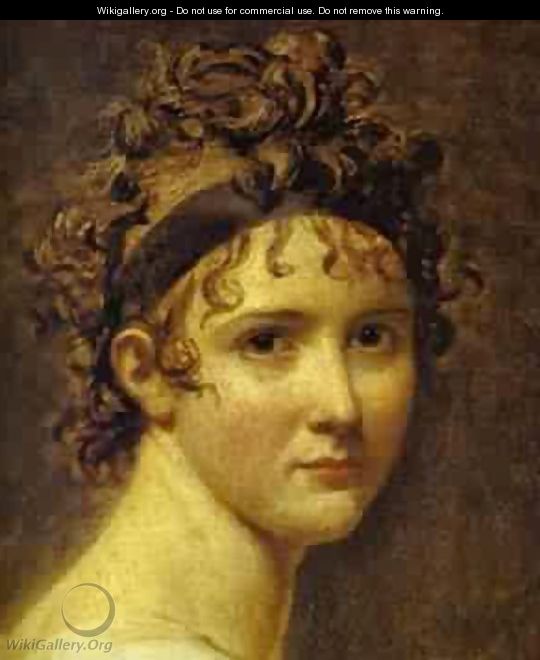 Portrait Of Mme ReCamier Detail 1800 - Jacques Louis David