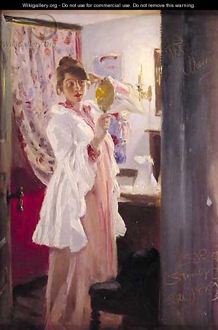 Marie en el espejo - Peder Severin Kroyer