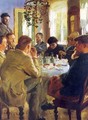 Almuerzo con pintores de Skagen - Peder Severin Kroyer