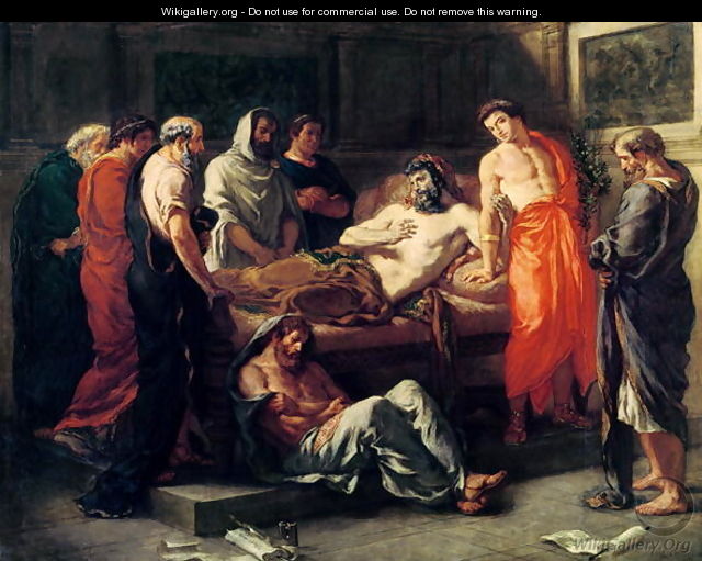 Study for The Death of Marcus Aureliut - Eugene Delacroix