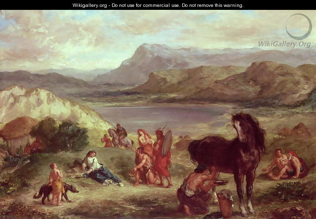 Ovid among the Scythians 1859 - Eugene Delacroix