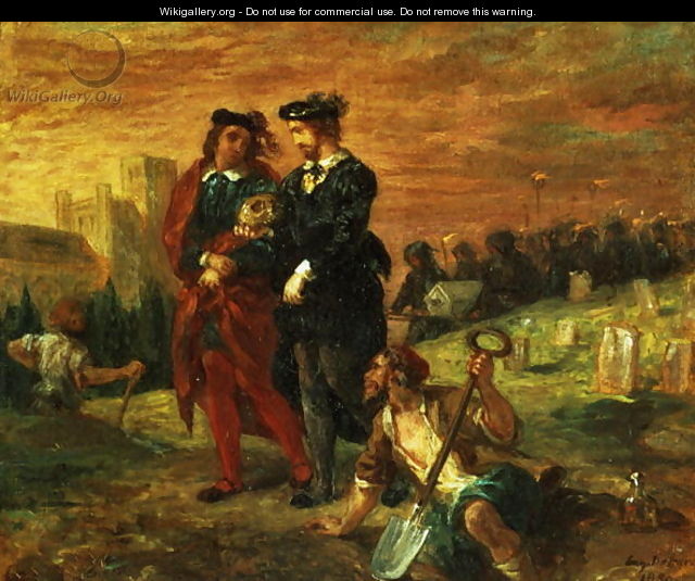 Hamlet and Horatio in the Cemetery 1859 - Eugene Delacroix