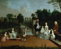 A Family Group on a Terrace in a Garden 1749 - Arthur William Devis
