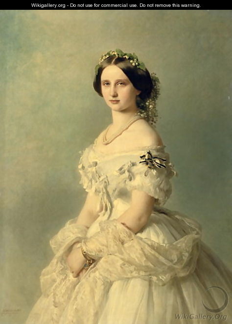 Portrait of Princess of Baden - Gerhard von Kügelgen