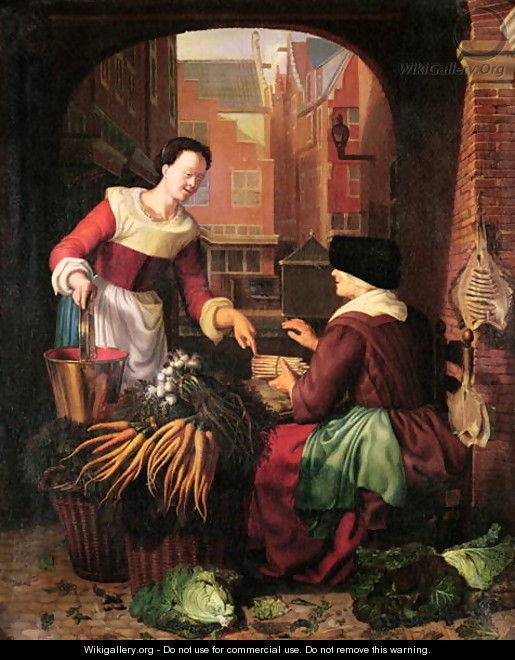 The Vegetable Seller - Gerrit Dou