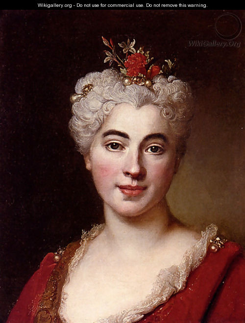 Portrait Of Elisabeth Marguerite The Artists Daughter - Nicolas de Largilliere