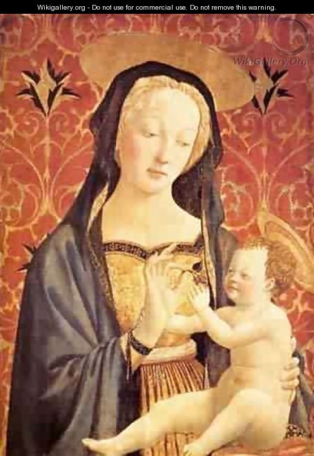 Madonna And Child 1435-37 - Domenico Di Michelino