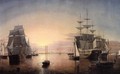 Boston Harbor at Sunset 1850 1855 2 - Fitz Hugh Lane