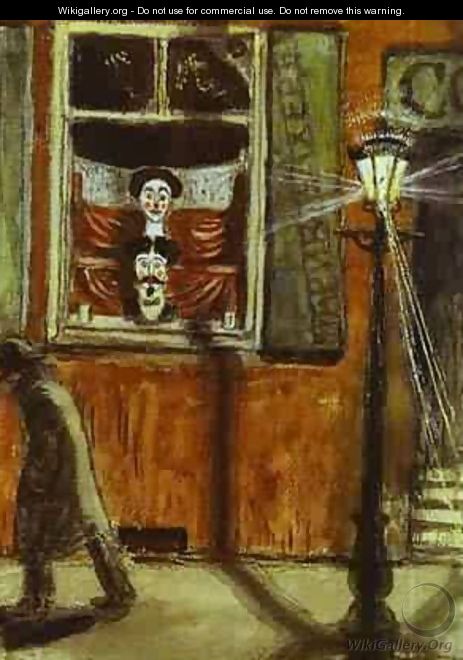 Barbershop Window 1906 - Mstislav Dobuzhinsky (Mstislavas Dobuzinskis)
