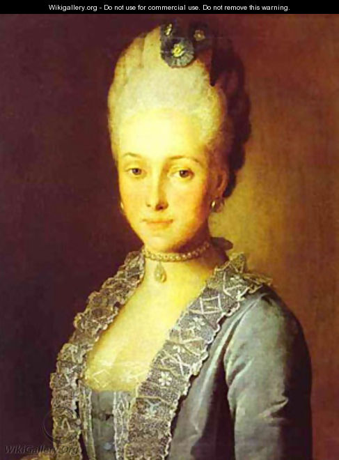 Portrait Of Alexandra Perfilyeva Nee Countess Tolstaya - Carl-Ludwig Christinek