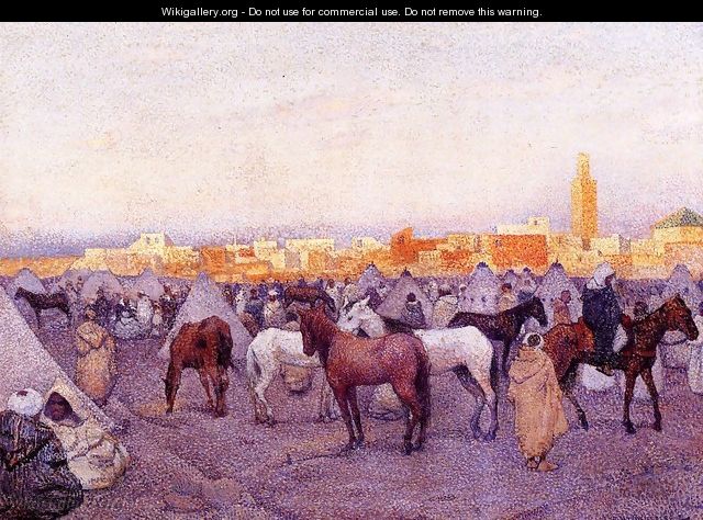 Encampment near a Moroccan Village 1888 - William Merritt Chase