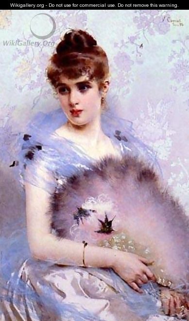 The Featherbed Fan - Vittorio Matteo Corcos