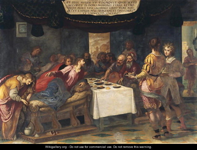 Christ in the House of Simon the Pharisee - Henri Coeylas