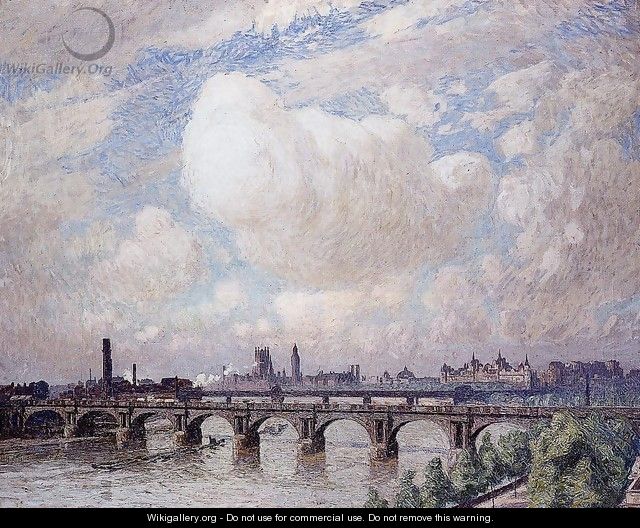 Waterloo Bridge in the Sun 1916 - Emile Claus