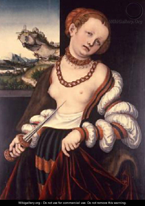 Suicide of Lucretia 1529 - Lucas The Elder Cranach