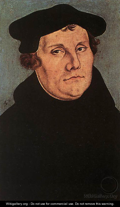 Portraits of Martin Luther and Catherine Bore - Lucas The Elder Cranach
