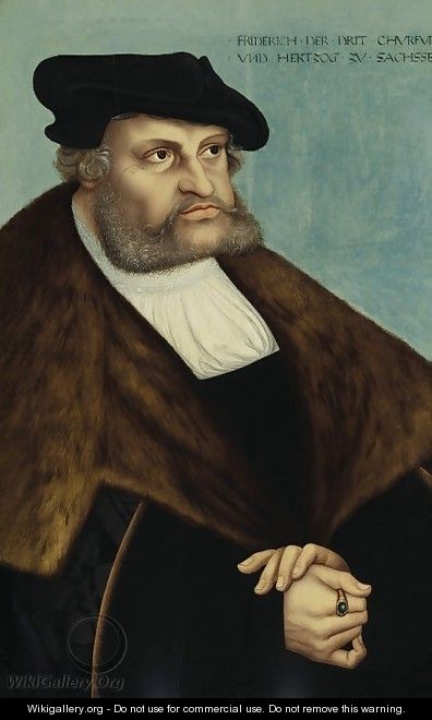 Portrait of the Elector Friedrich III the Wise of Saxony (1463 1525) 1532 - Lucas The Elder Cranach