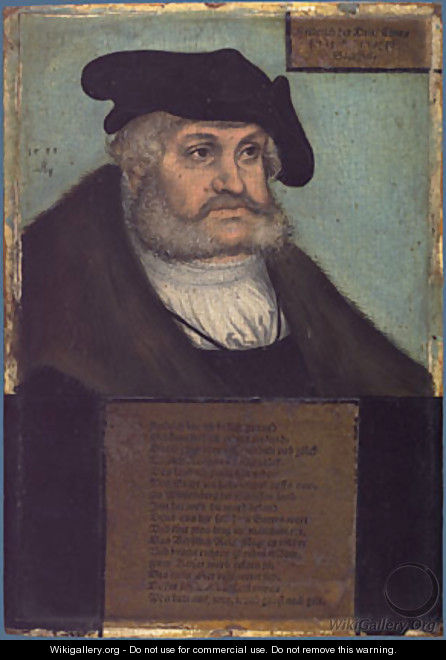 Frederick III the Wise Elector of Saxony 1533 - Lucas The Elder Cranach