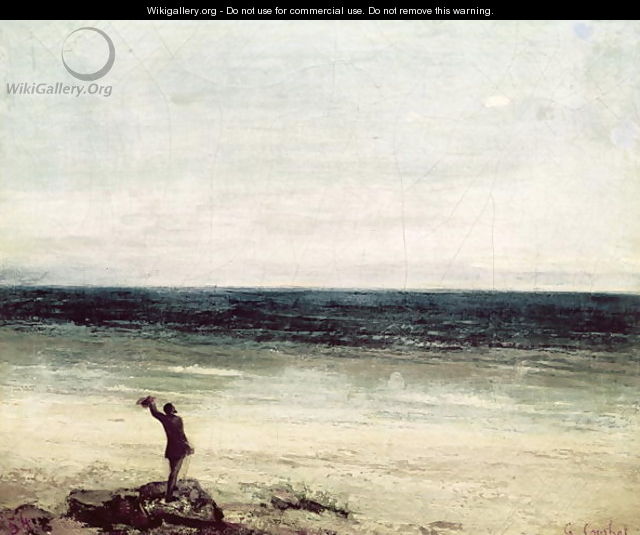 The Artist on the Seashore at Palavan - Charles Cottet