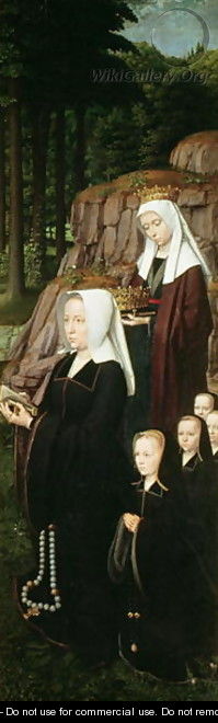 Right hand panel of the Jean de Trompes Triptych with Patrons - Gerard David