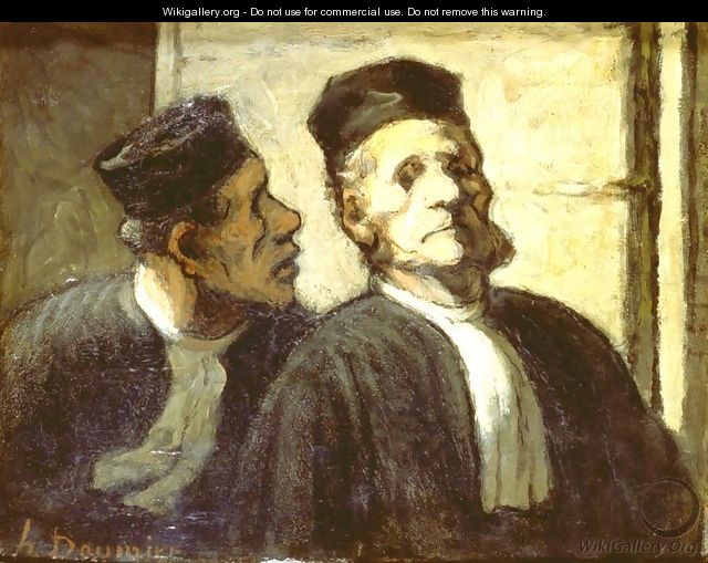 The two Attorneys - Honoré Daumier
