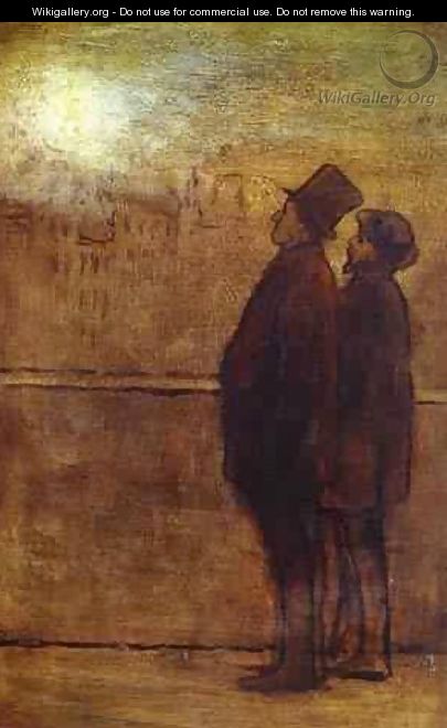 The Nocturnal Travellers 1842-47 - Honoré Daumier
