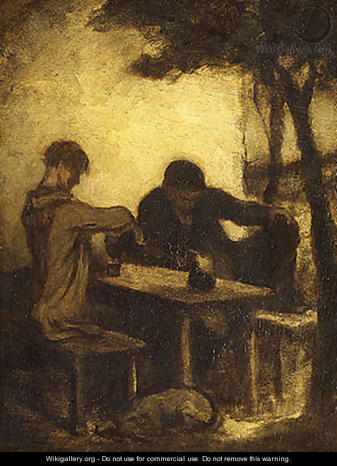 The Drinkers - Honoré Daumier