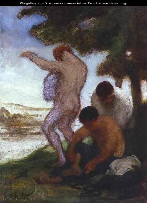 Bathers 1852-53 - Honoré Daumier